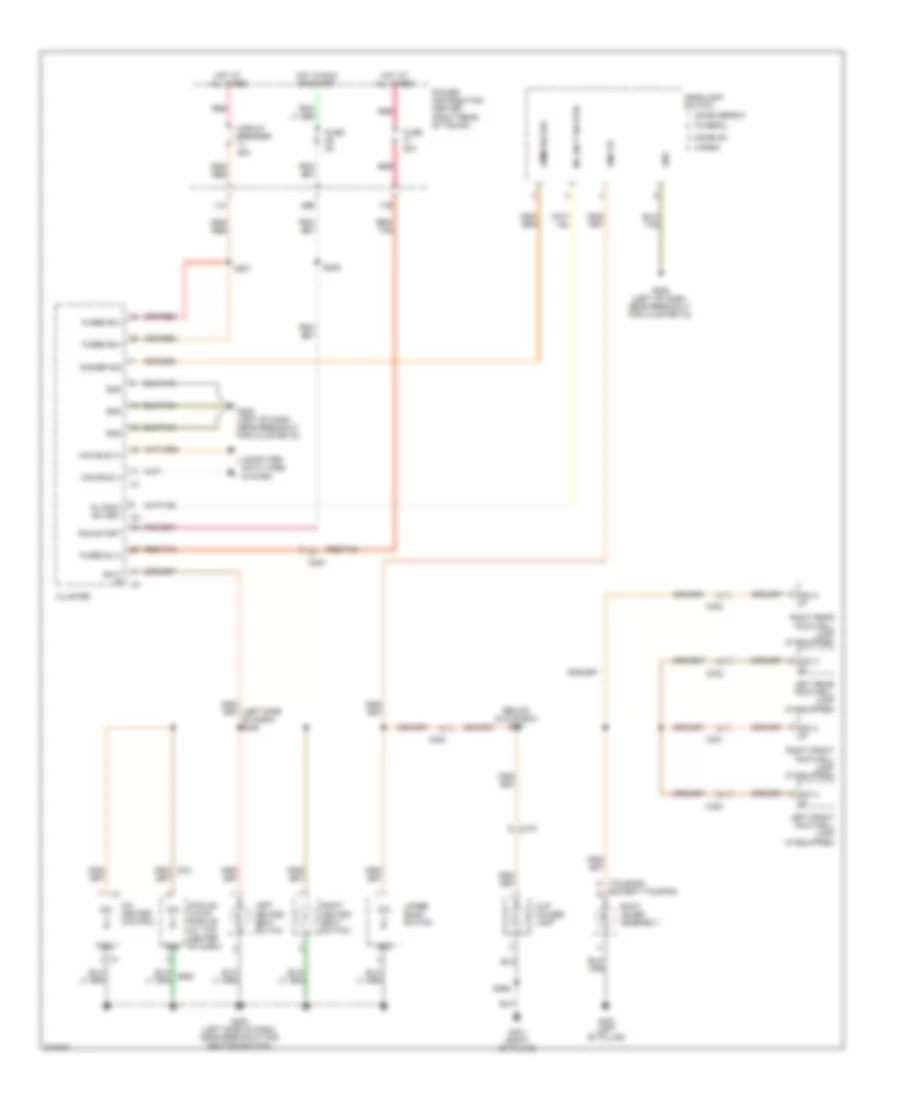 Instrument Illumination Wiring Diagram for Dodge Charger RT 2010