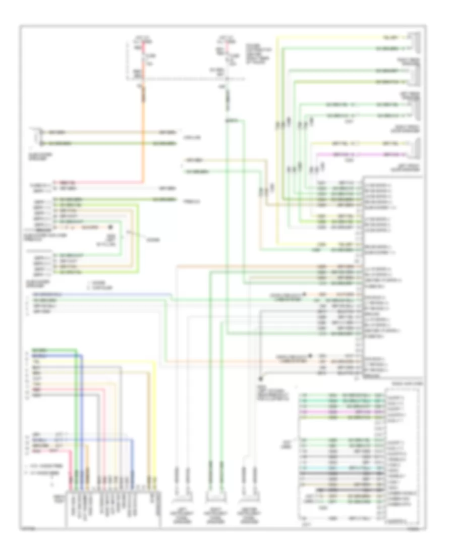 Radio Wiring Diagram, Premium (2 of 2) for Dodge Charger RT 2010