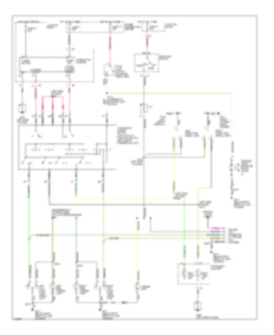 Exterior Lamps Wiring Diagram for Dodge Ram Wagon B1998 1500