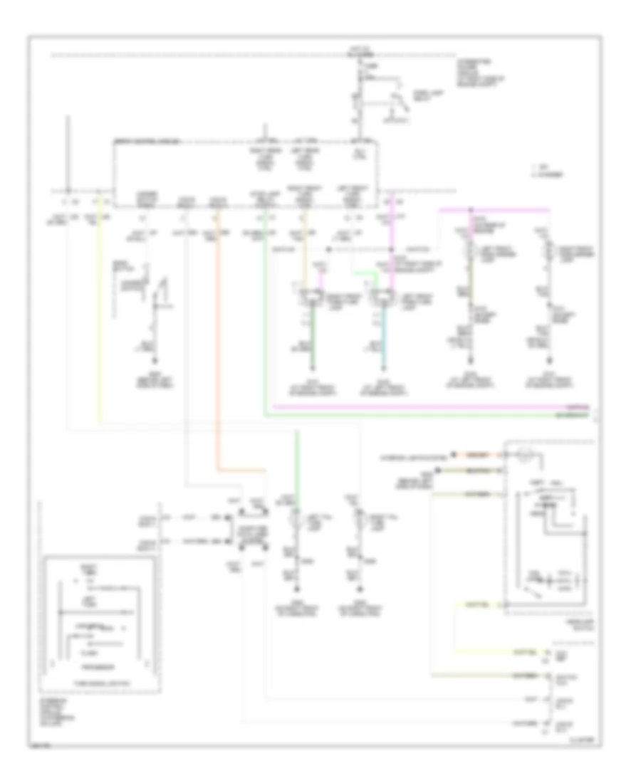 Exterior Lamps Wiring Diagram, 300C (1 of 2) for Dodge Charger RT 2007