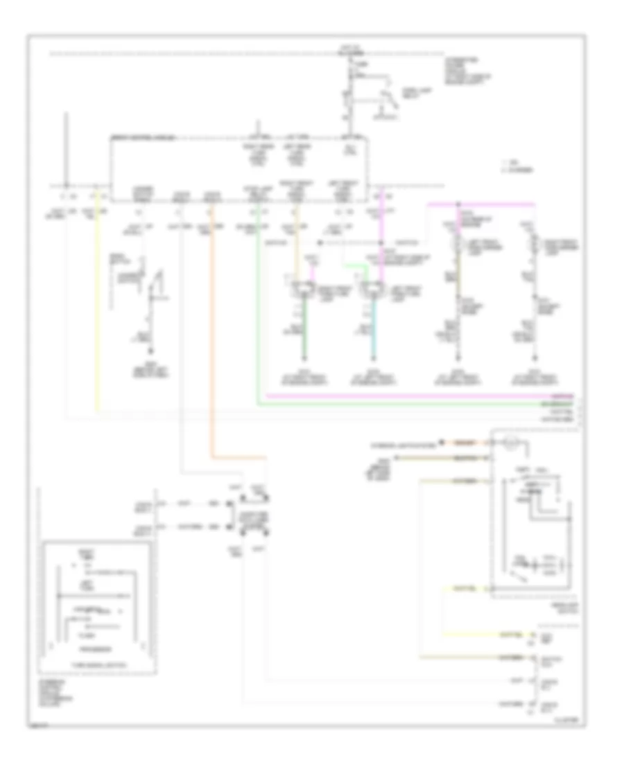 Exterior Lamps Wiring Diagram Except 300C 1 of 2 for Dodge Charger R T 2007