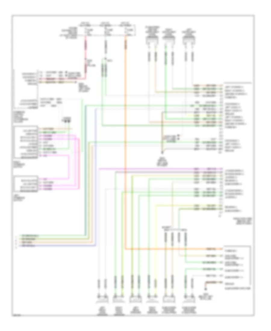 Radio Wiring Diagram, Premium (2 of 2) for Dodge Charger RT 2007