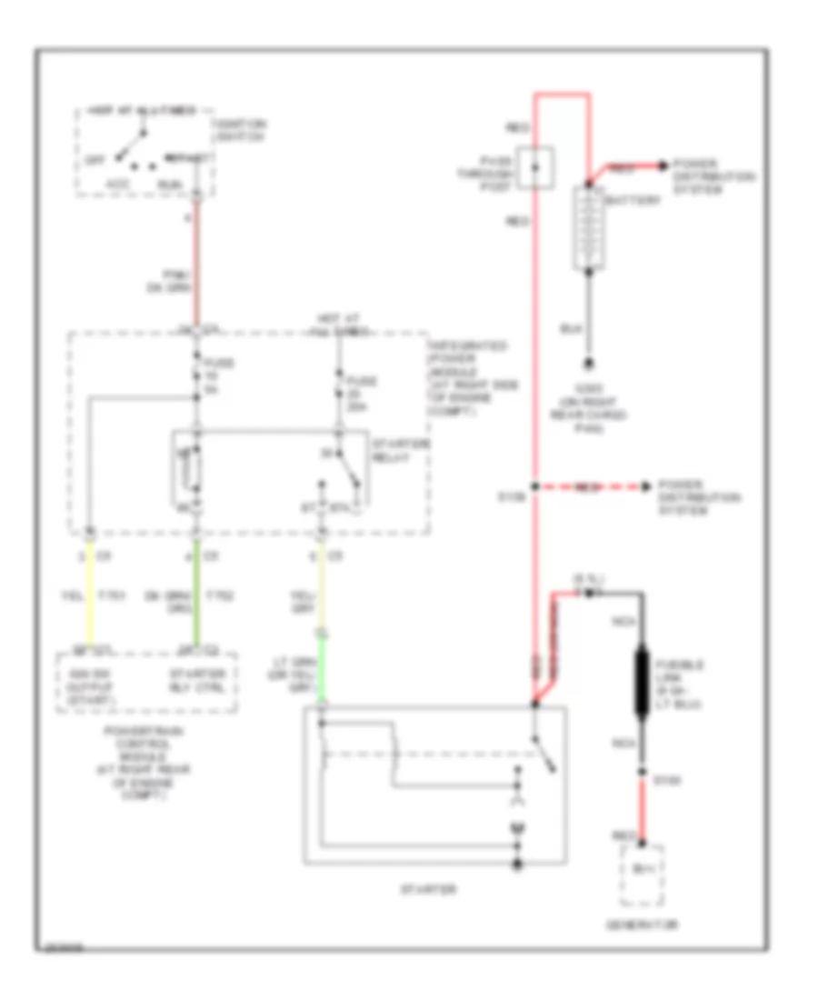 Starting Wiring Diagram for Dodge Charger R T 2007