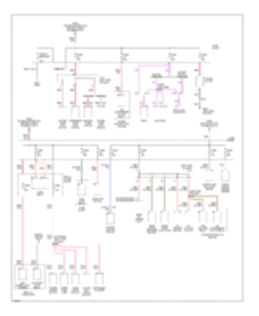 Power Distribution Wiring Diagram 3 of 3 for Dodge Ram Van B2001 1500