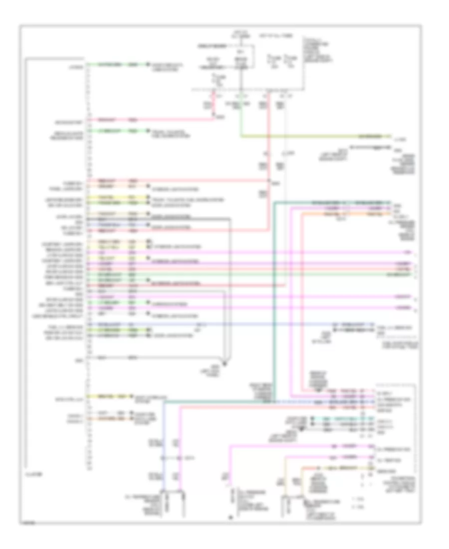 Instrument Cluster Wiring Diagram 1 of 2 for Dodge Avenger SXT 2014