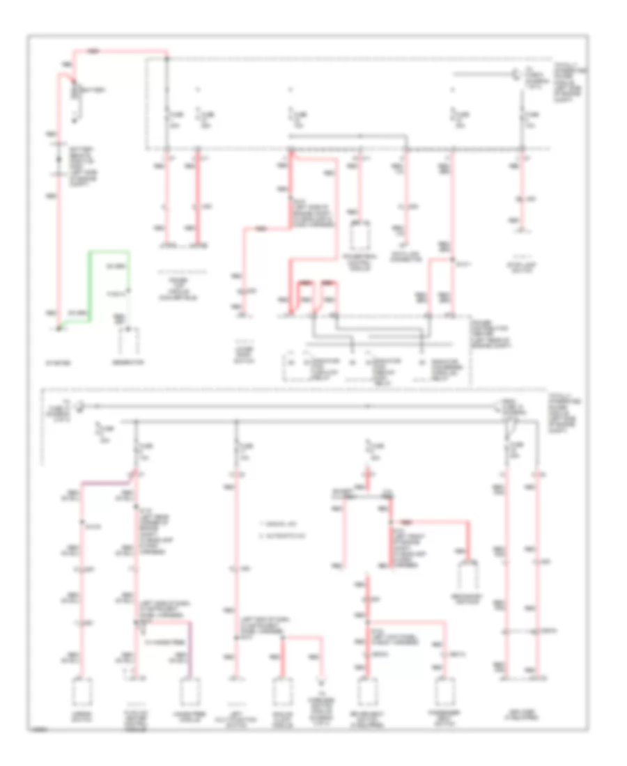 Power Distribution Wiring Diagram 1 of 3 for Dodge Avenger SXT 2014