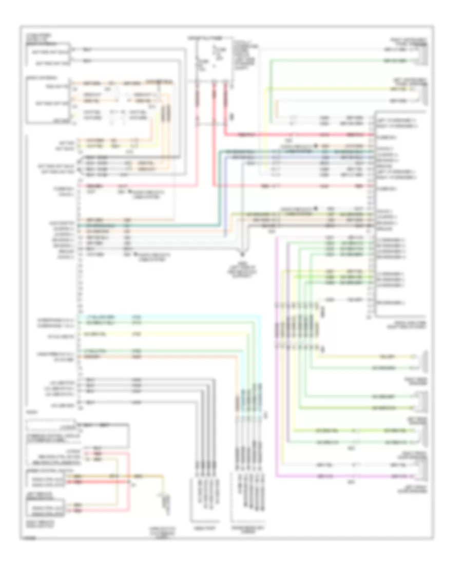 Radio Wiring Diagram, Premium for Dodge Avenger SXT 2014