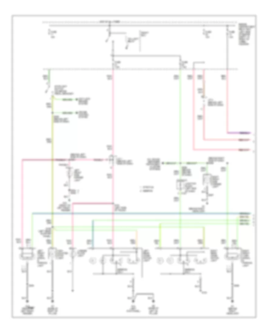 Exterior Lamps Wiring Diagram (1 of 2) for Dodge Stratus SE 2003