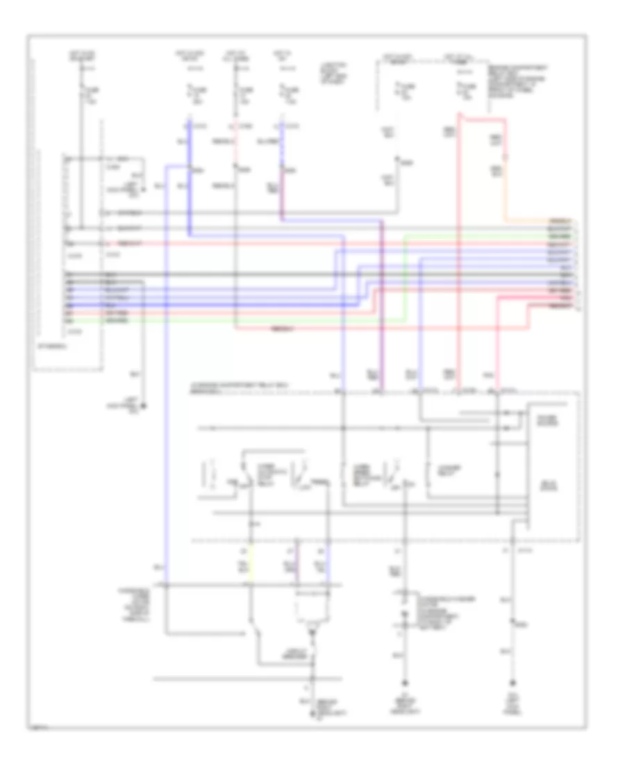 Электросхема стеклоочистителя, дворников и омывателя (1 из 2) для Dodge Stratus SE 2003