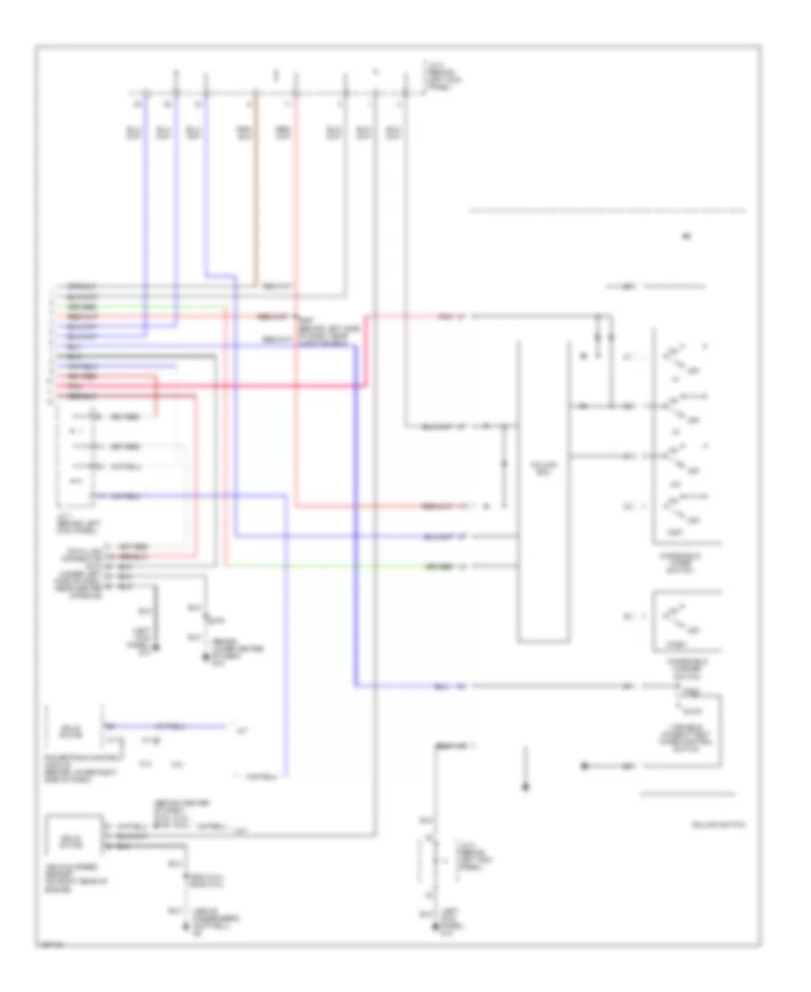 Электросхема стеклоочистителя, дворников и омывателя (2 из 2) для Dodge Stratus SE 2003