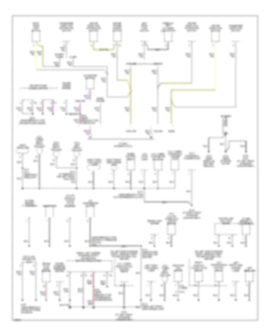 Ground Distribution Wiring Diagram 1 of 2 for Dodge Neon SE 2005