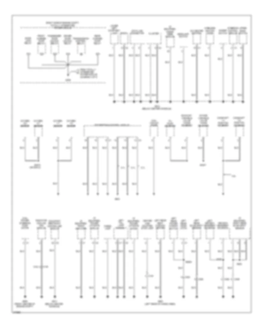 Ground Distribution Wiring Diagram 2 of 3 for Dodge Durango Crew 2012
