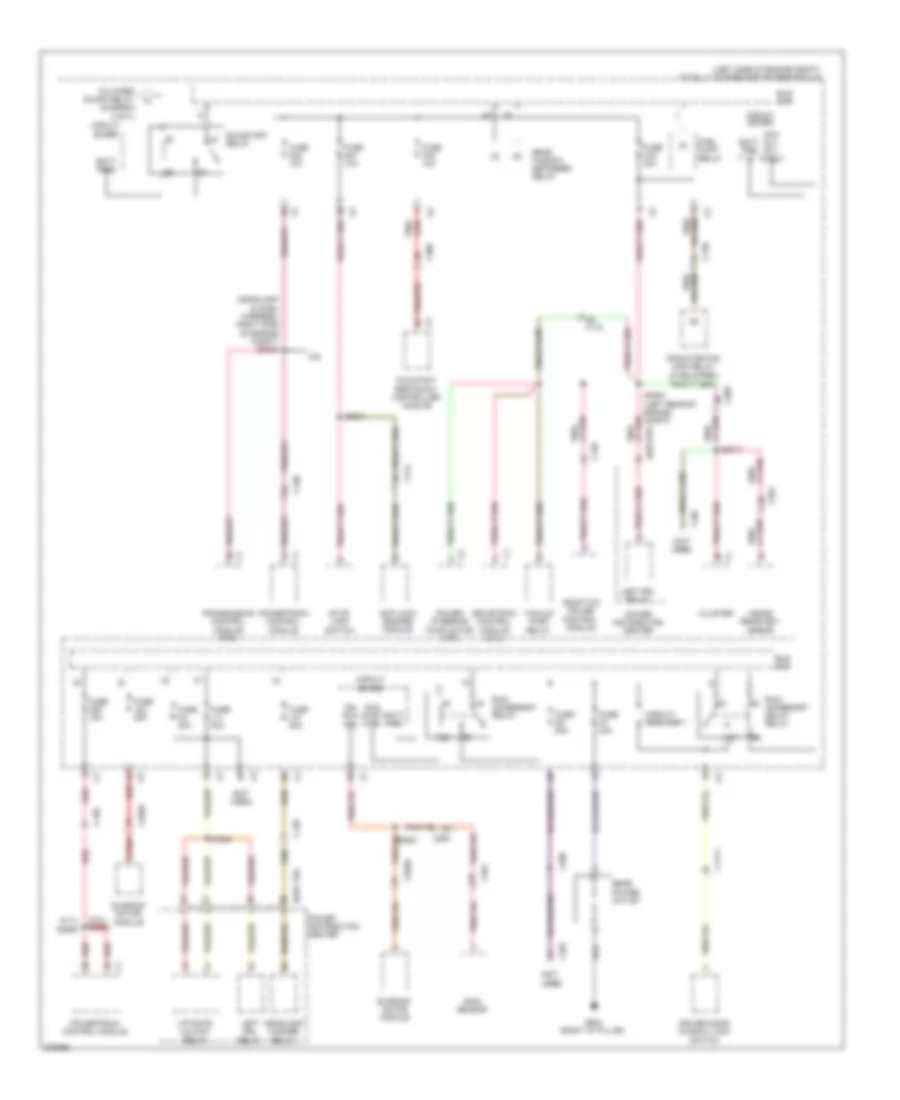 Power Distribution Wiring Diagram 3 of 4 for Dodge Durango Crew 2012