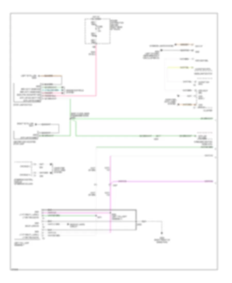 Exterior Lamps Wiring Diagram 1 of 2 for Dodge Charger SE 2010