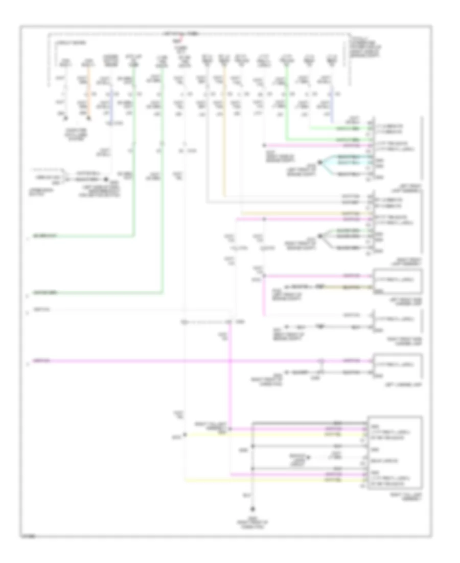 Exterior Lamps Wiring Diagram (2 of 2) for Dodge Charger SE 2010