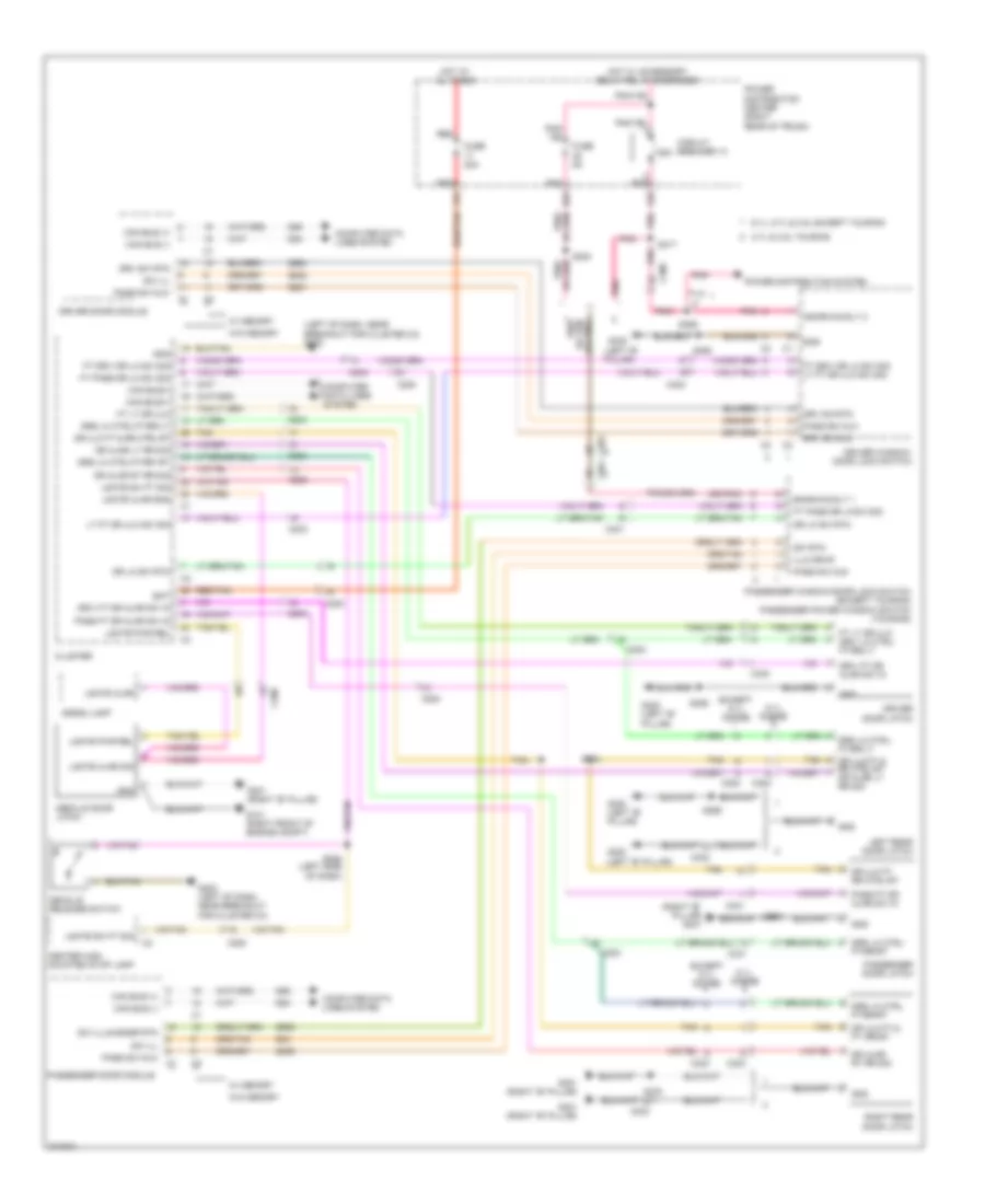 Power Door Locks Wiring Diagram for Dodge Charger SE 2010