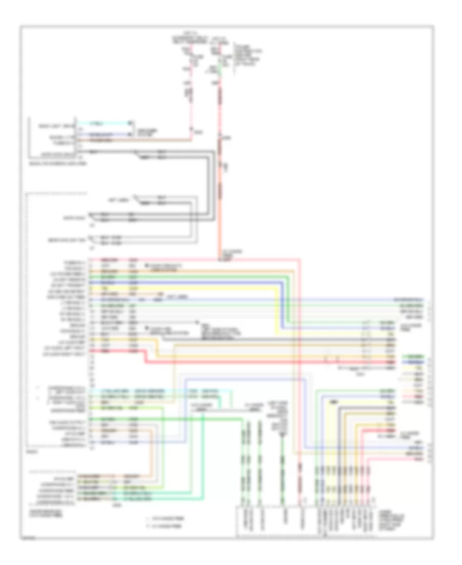 Radio Wiring Diagram, Premium (1 of 2) for Dodge Charger SE 2010