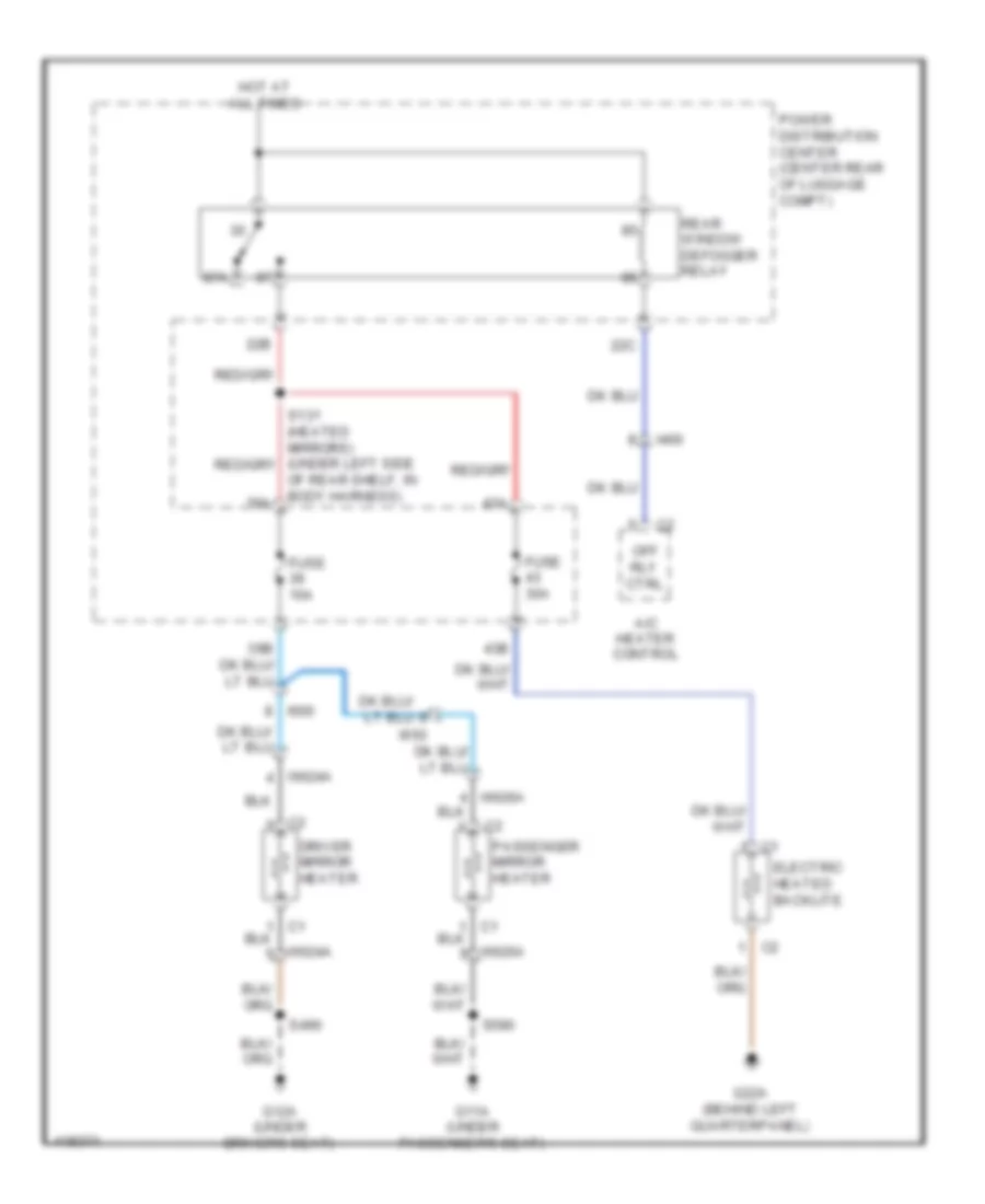 Defoggers Wiring Diagram for Dodge Challenger R T 2014