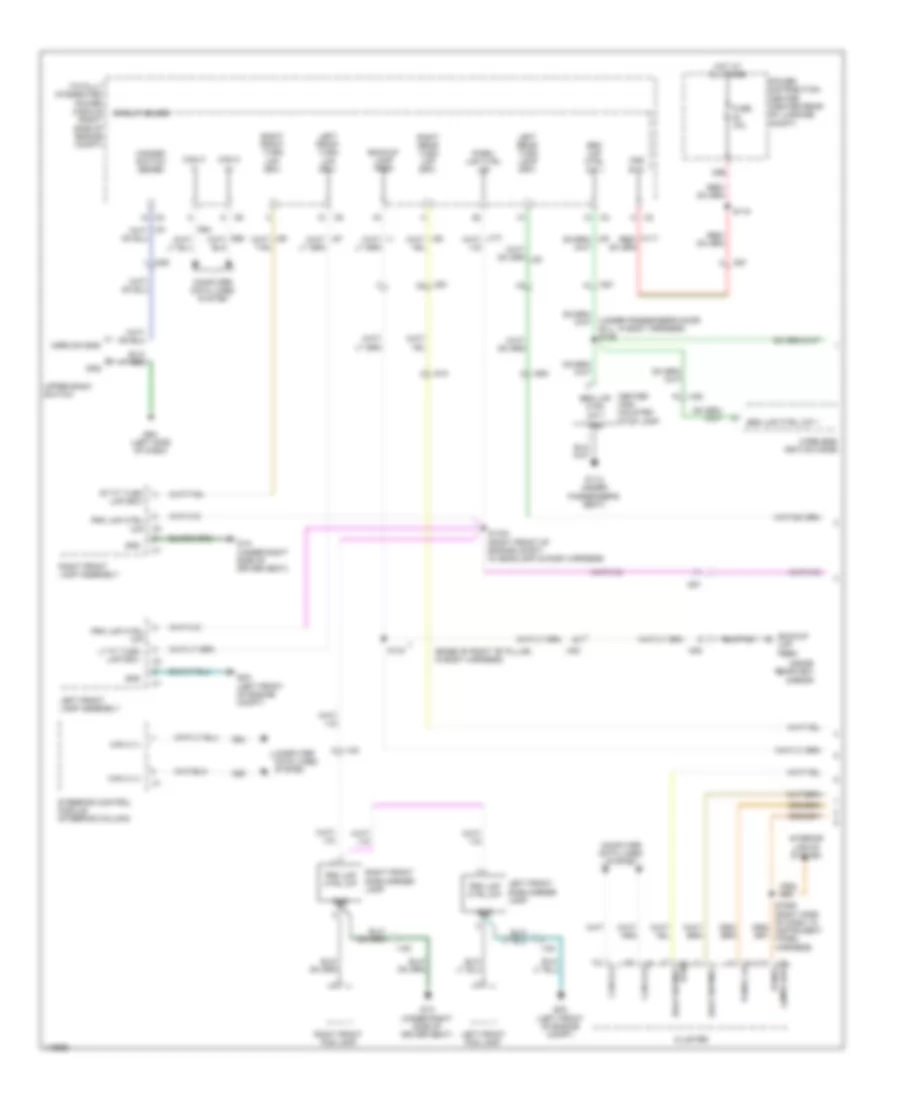 Exterior Lamps Wiring Diagram (1 of 2) for Dodge Challenger RT 2014