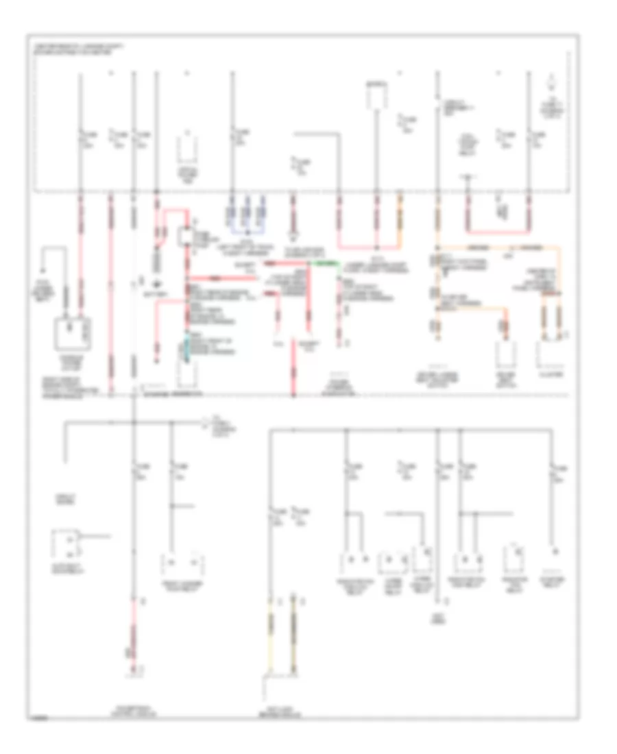 Power Distribution Wiring Diagram 1 of 4 for Dodge Challenger R T 2014