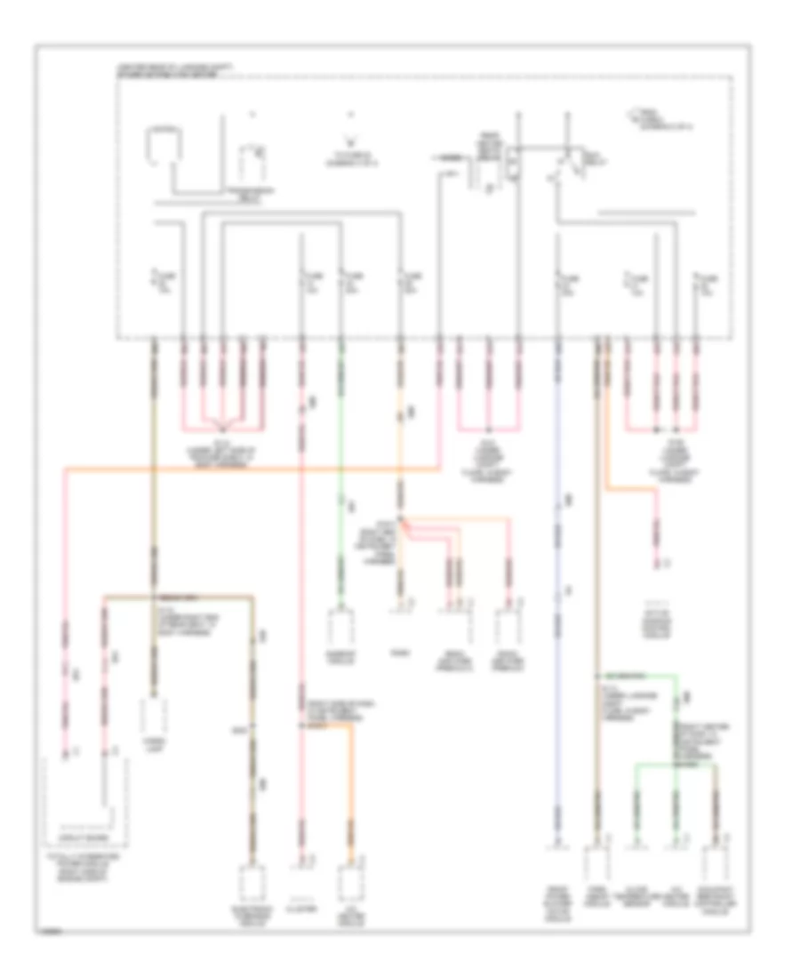 Power Distribution Wiring Diagram 3 of 4 for Dodge Challenger R T 2014