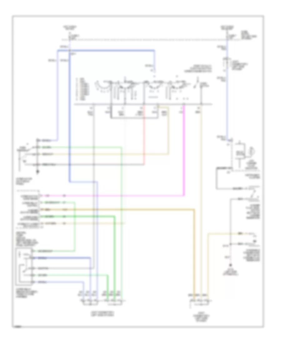 Электросхема стеклоочистителя, дворников и омывателя, Highline для Dodge Ram Van B2001 3500