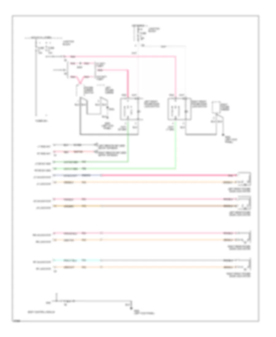 Power Door Lock Wiring Diagram for Dodge Stratus ES 1998