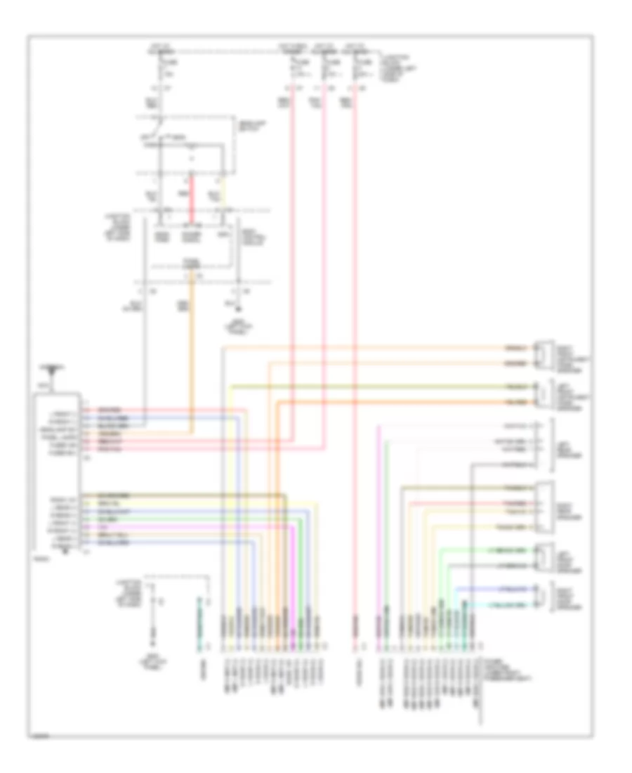 Radio Wiring Diagrams with Amplifier for Dodge Stratus ES 1998