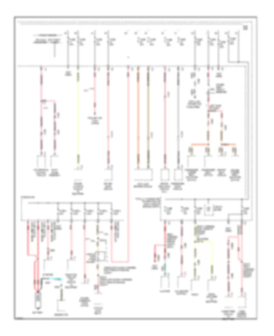 Power Distribution Wiring Diagram 1 of 4 for Dodge Durango R T 2012