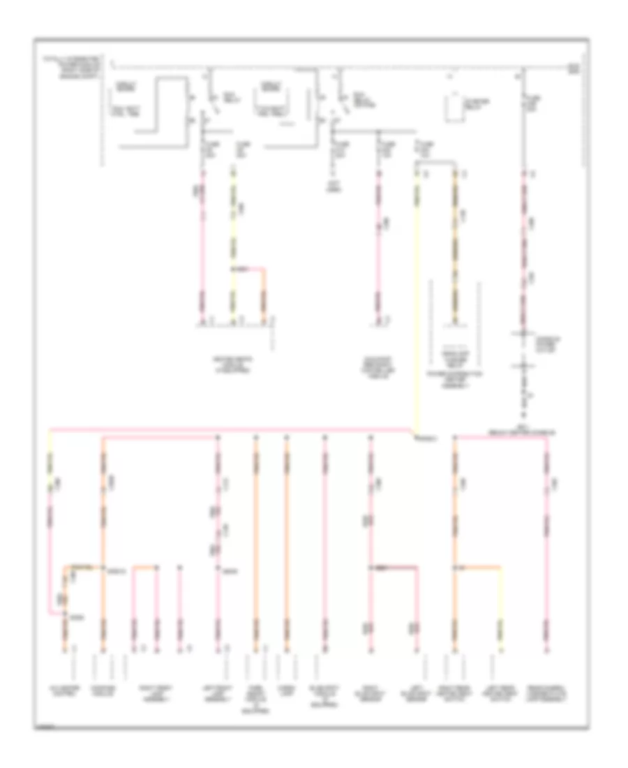 Power Distribution Wiring Diagram 4 of 4 for Dodge Durango R T 2012