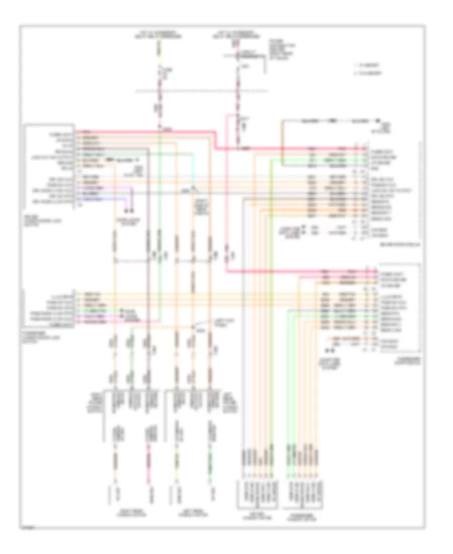 Power Windows Wiring Diagram Except Touring for Dodge Charger SRT 8 2010