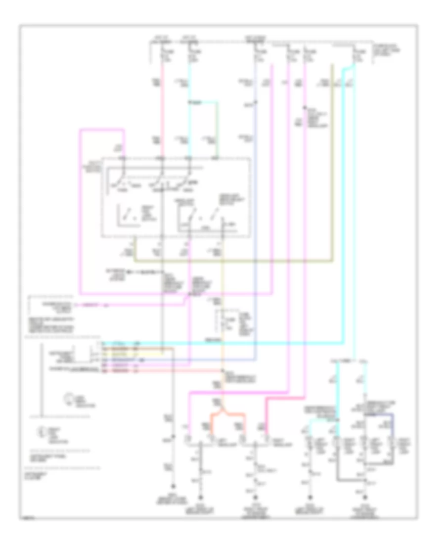 Headlights Wiring Diagram for Dodge SX RT 2003