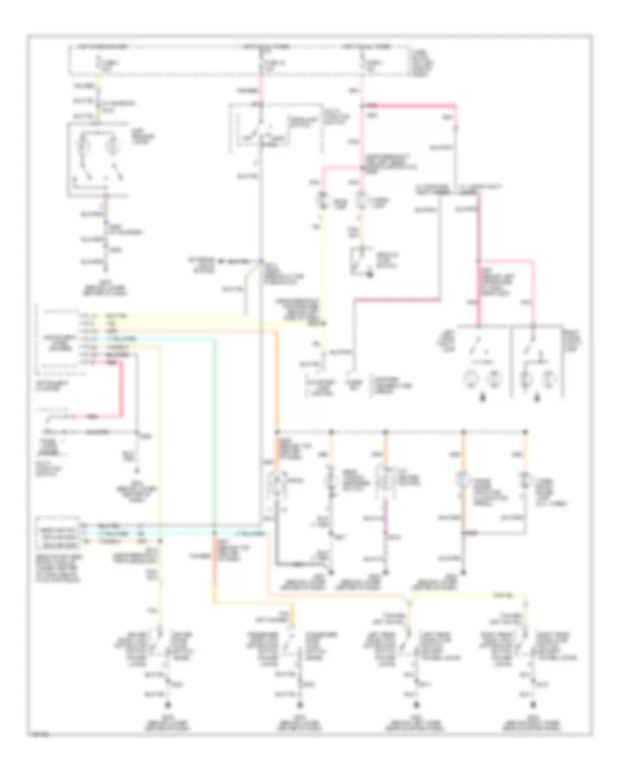 Interior Lights Wiring Diagram for Dodge SX RT 2003