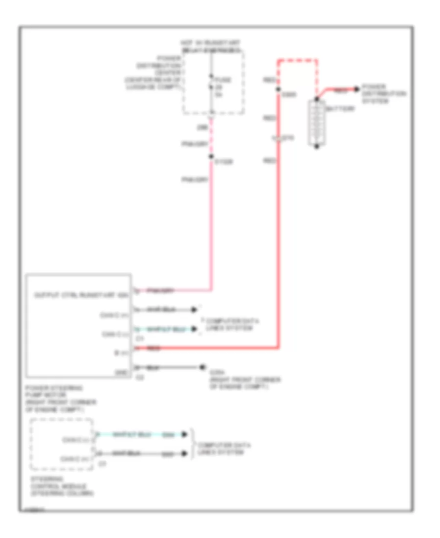 Electronic Power Steering Wiring Diagram for Dodge Challenger Rallye Redline 2014