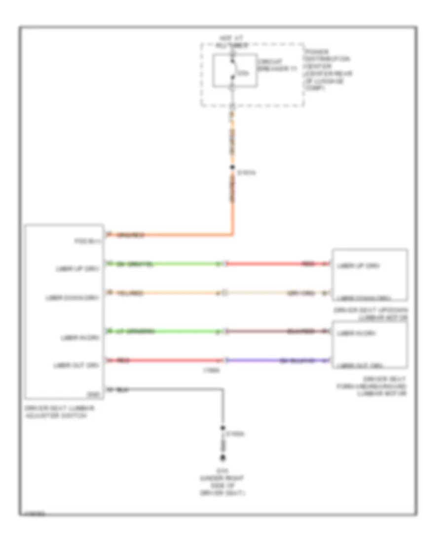 Drivers Lumbar Wiring Diagram for Dodge Challenger Rallye Redline 2014