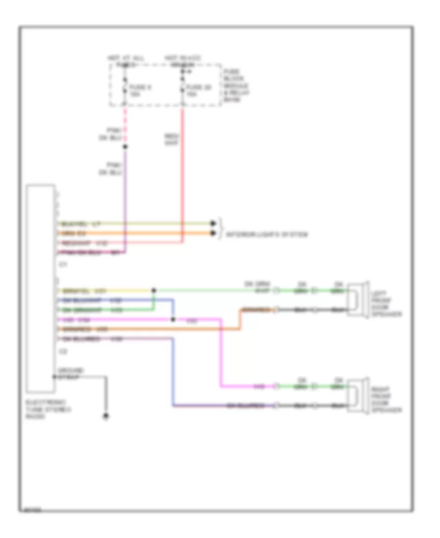 Radio Wiring Diagrams for Dodge Omni America 1990