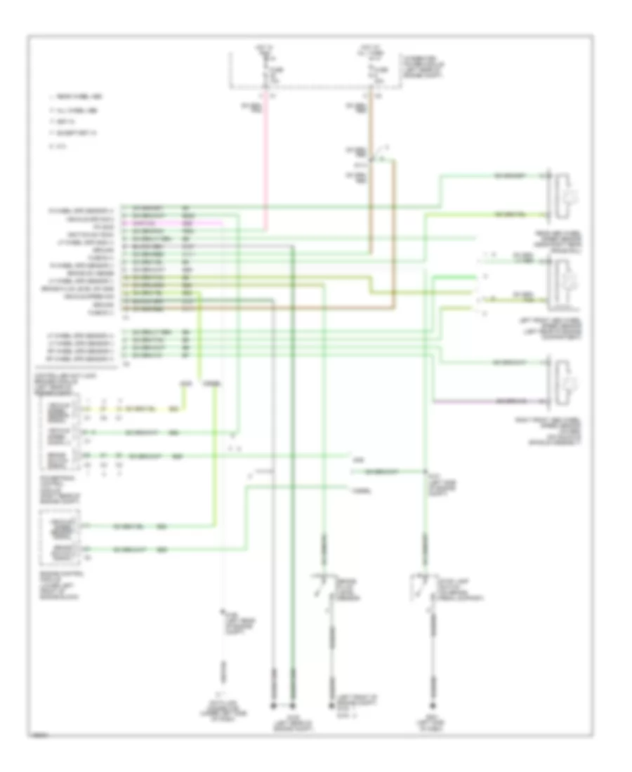 Anti lock Brakes Wiring Diagram for Dodge Pickup R2005 1500