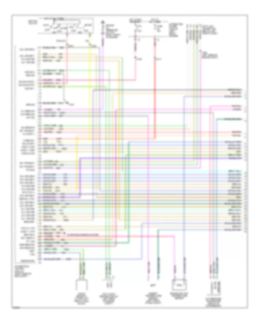 5.7L, Engine Performance Wiring Diagram (1 of 5) for Dodge Pickup R1500 2005