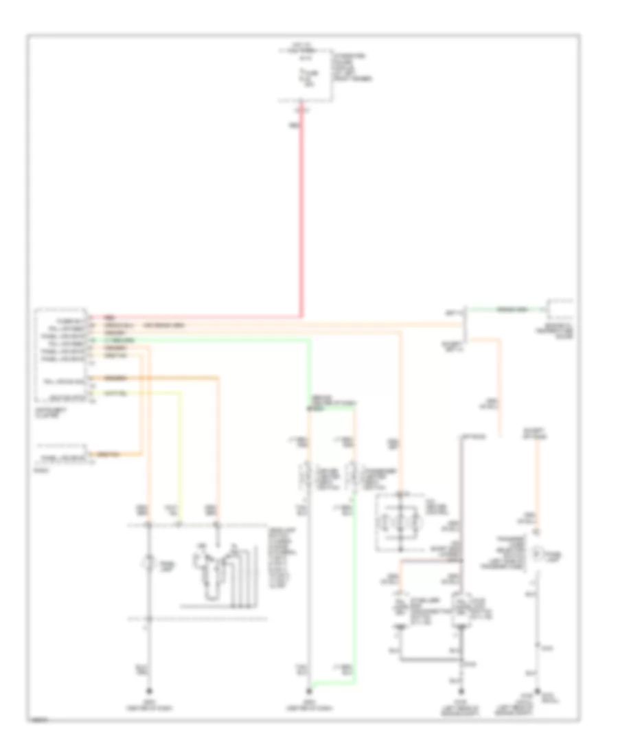 Instrument Illumination Wiring Diagram for Dodge Pickup R2005 1500