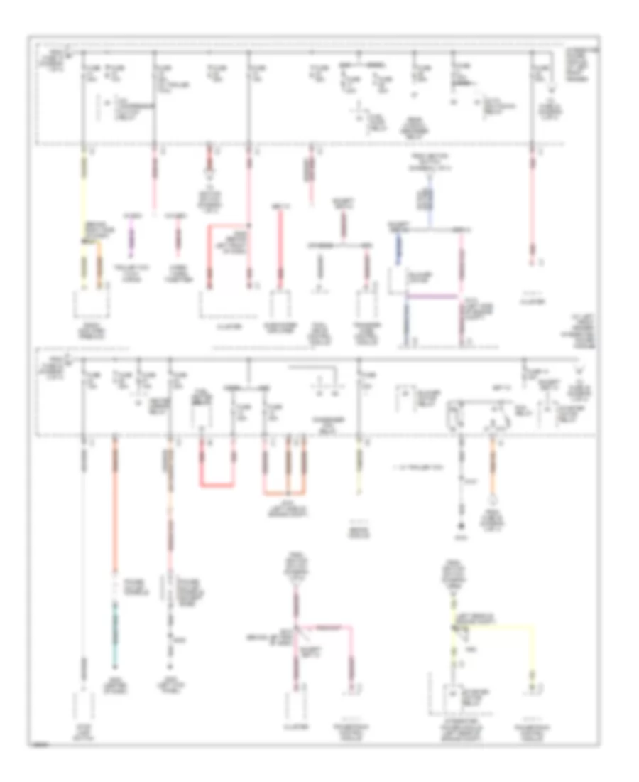 Power Distribution Wiring Diagram (2 of 4) for Dodge Pickup R1500 2005