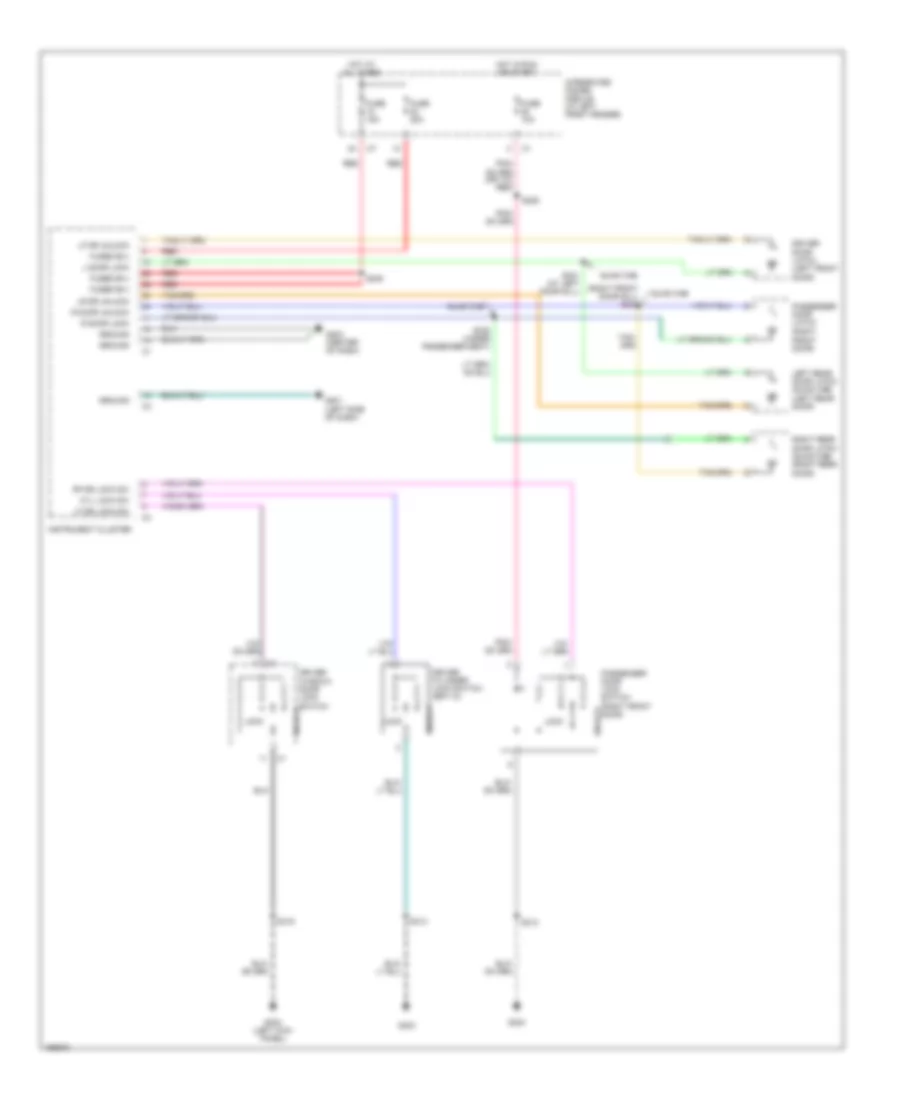 Power Door Locks Wiring Diagram for Dodge Pickup R1500 2005