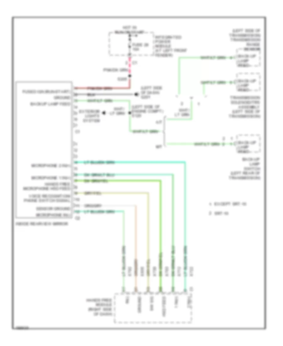 Automatic Day Night Mirror Wiring Diagram for Dodge Pickup R2005 1500