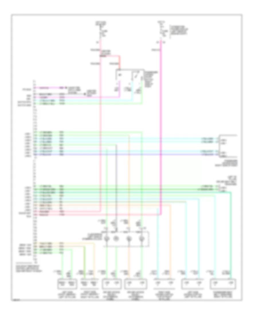 Supplemental Restraints Wiring Diagram for Dodge Pickup R1500 2005