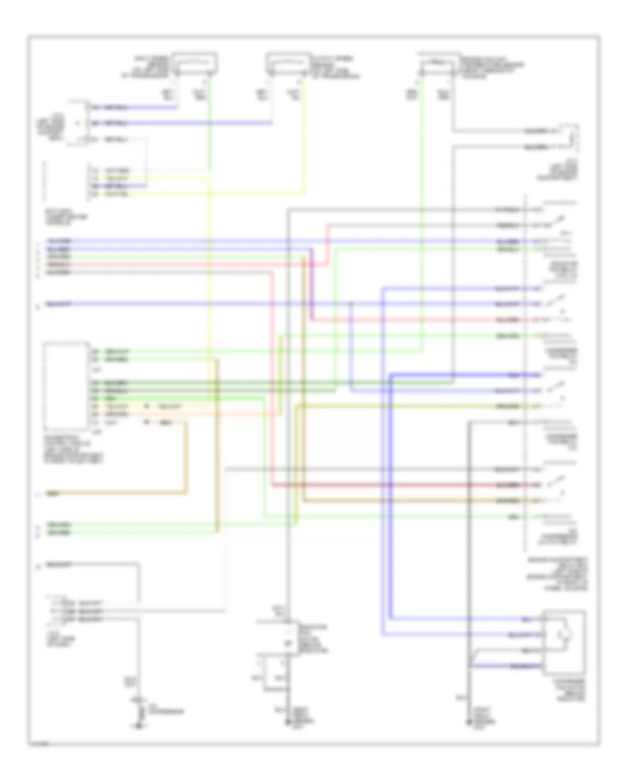 2.0L, Manual AC Wiring Diagram, AT (2 of 2) for Dodge Avenger 1999