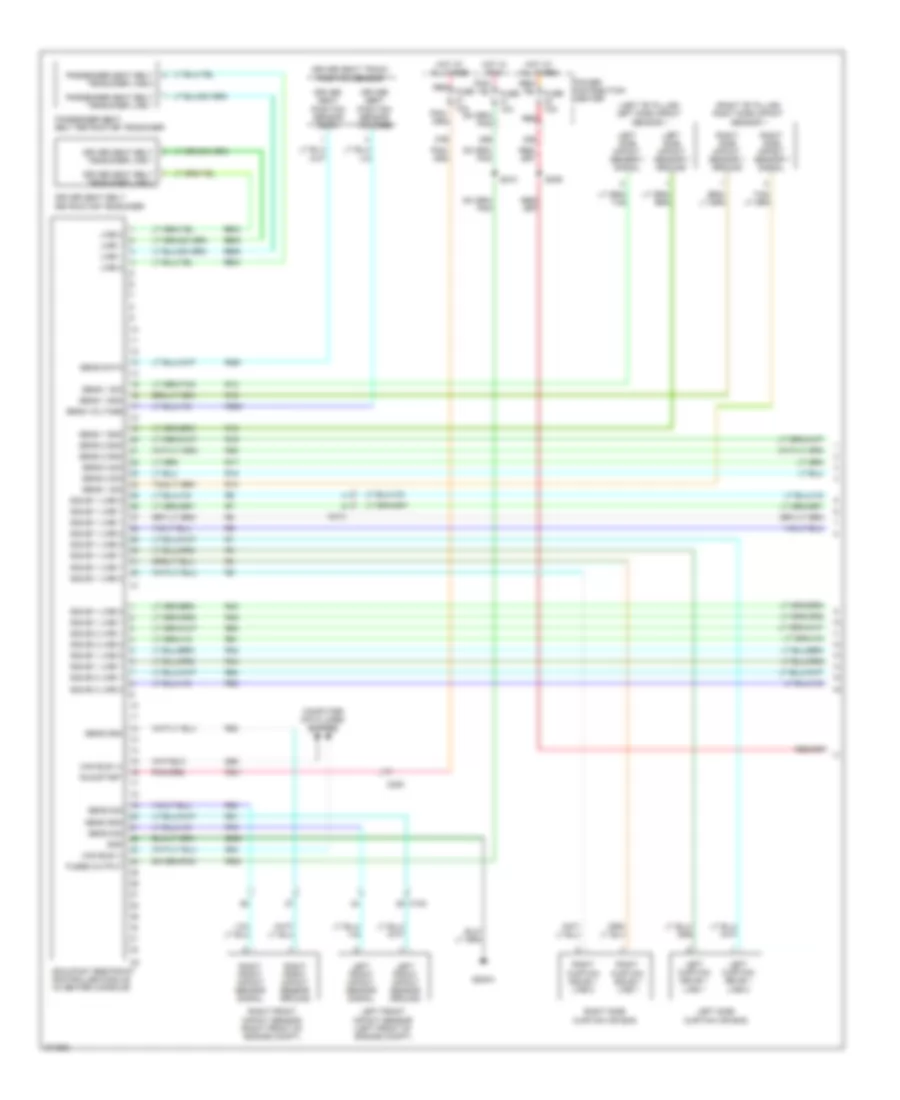 Supplemental Restraints Wiring Diagram 1 of 2 for Dodge Charger SXT 2010