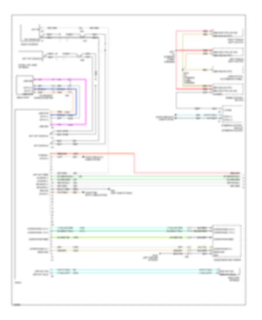 Navigation Wiring Diagram, Premium (1 of 2) for Dodge Challenger SRT8 2014