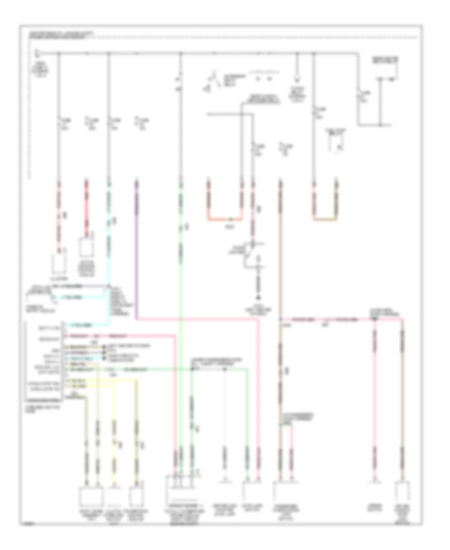 Power Distribution Wiring Diagram (2 of 4) for Dodge Challenger SRT8 2014
