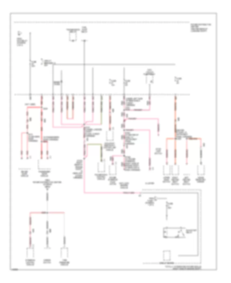 Power Distribution Wiring Diagram (4 of 4) for Dodge Challenger SRT8 2014