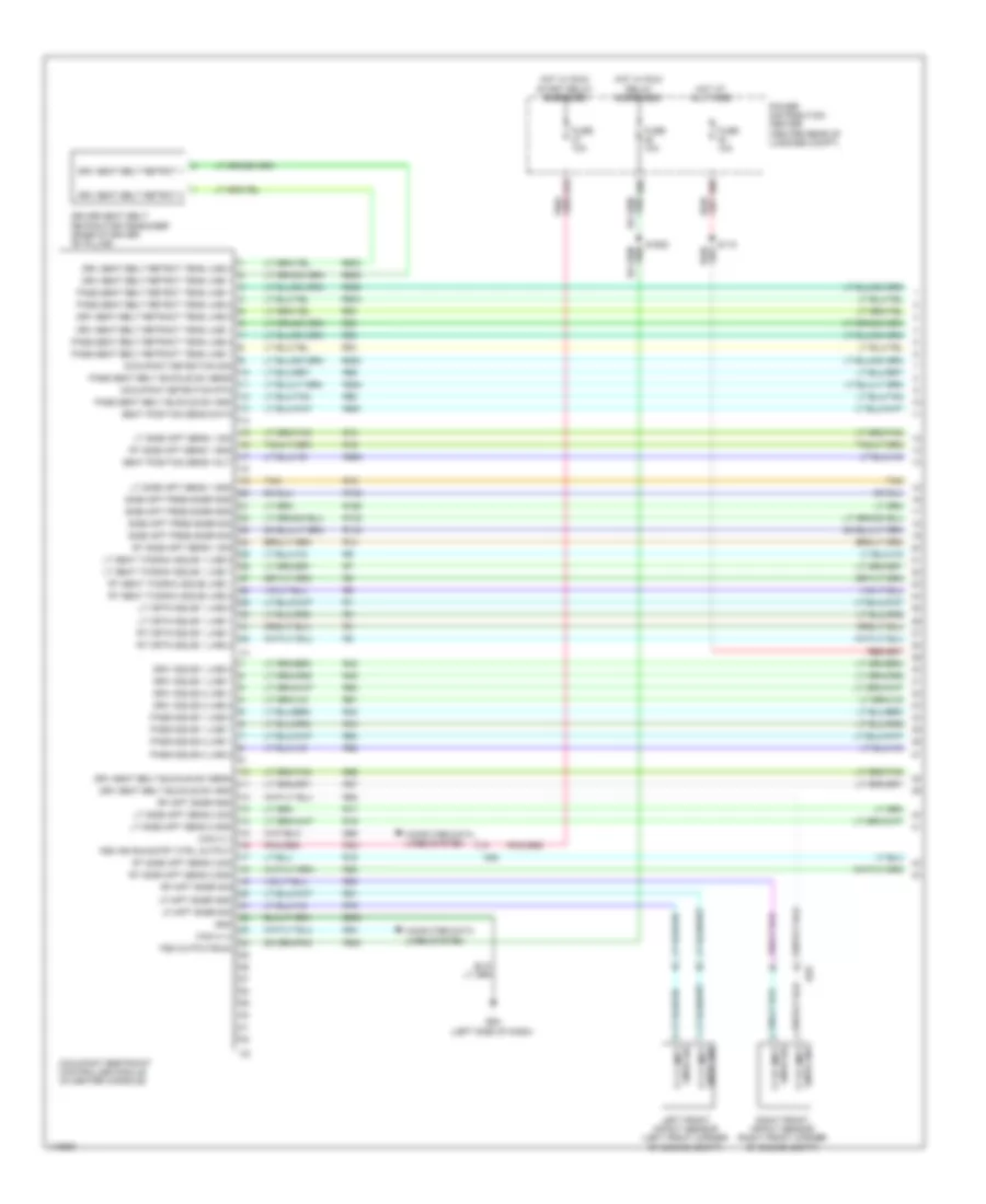 Supplemental Restraints Wiring Diagram 1 of 3 for Dodge Challenger SRT8 2014