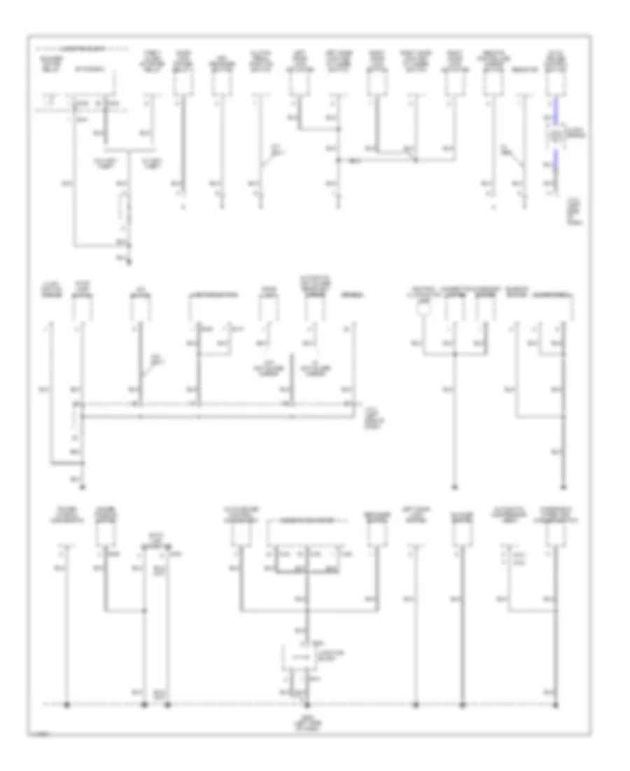 Ground Distribution Wiring Diagram (2 of 3) for Dodge Avenger ES 1999